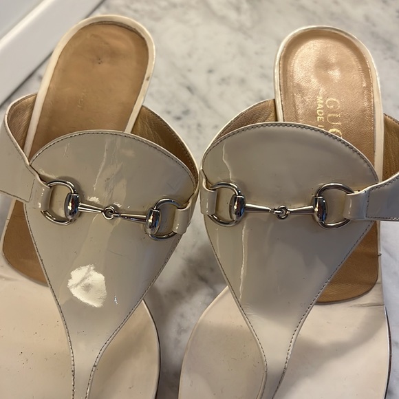 Gucci Horse-Bit Chain Detail Kitten Heels - Picture 1 of 4